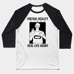 Virtual reality VR gamer enthusiast Baseball T-Shirt